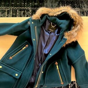 J. crew chateau parka in Italian stadium-cloth, midnight green, 6p